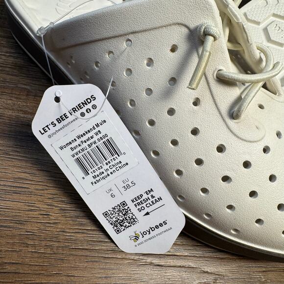 Joybees Weekend Mule Modern Women's Sz 8 Slip-On comfort Shoes Bone Pewter - Picture 7 of 7